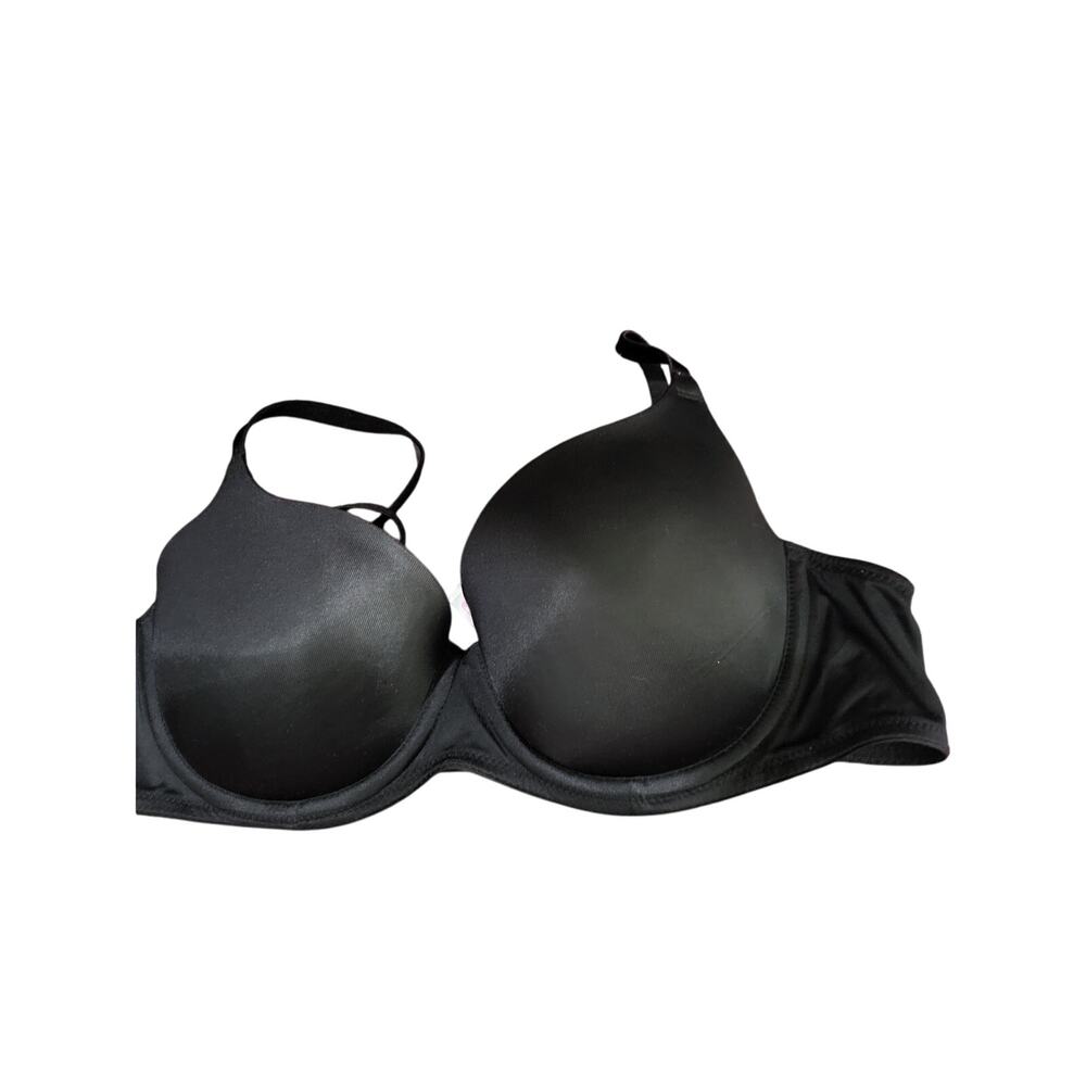 Pink Victoria's Secret Lightly Lined Bra 36B Womens Black‎ Underwired - Picture 3 of 5